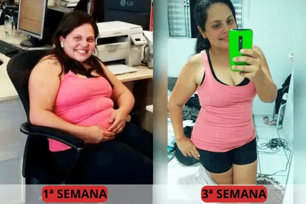 Resultado da Gelatina Bariátrica – antes e depois